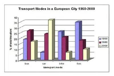 Transport Used to Travel in a European City 